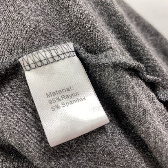 DB Moon Womans Gray Knit Dress Medium Fit N Flare Pockets Boho Peasant Casual - Picture 11 of 12